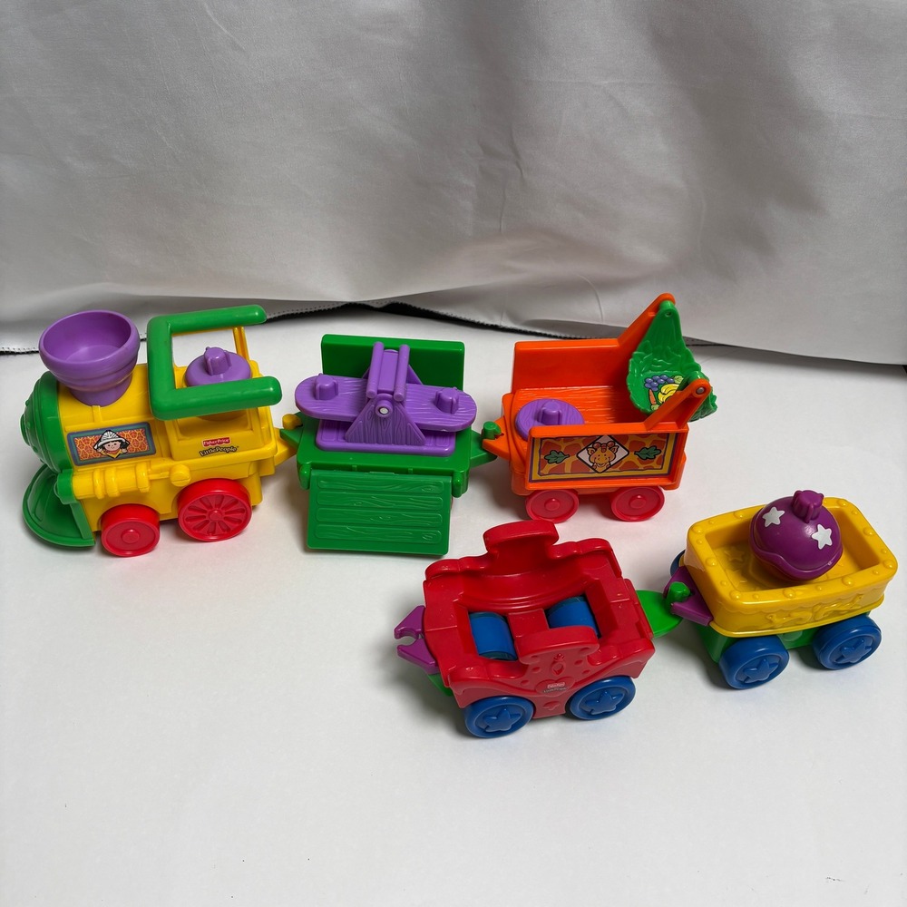 Fisher Price Little People Musical Zoo Train Parts Lot Mattel 77948 B1833 2001